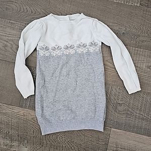 Gymboree Sweater dress snow flakes 3t